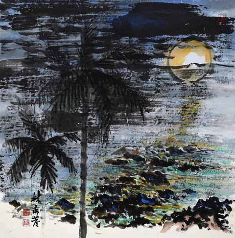 Chaoyin Seascape under the Moonlight